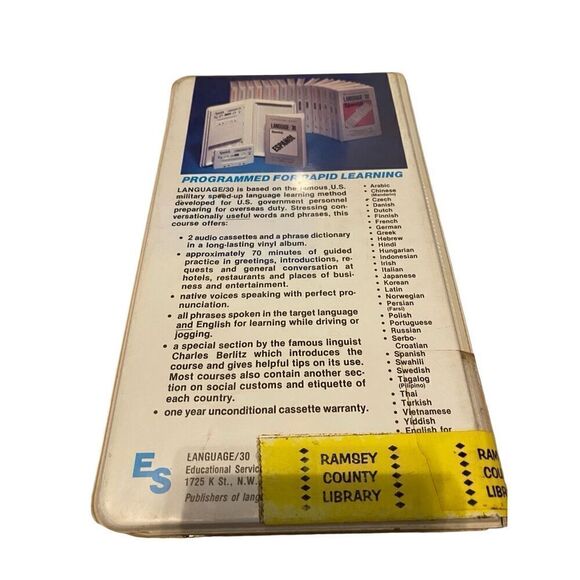 Language 30 Learn Hebrew Cassette Tape Set - Picture 2 of 10